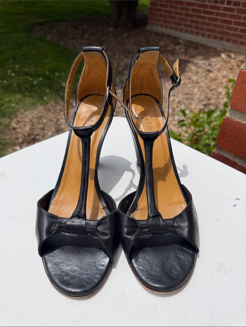 Black T-Strap Women’s Sandals